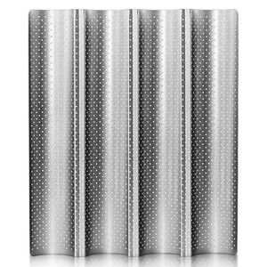 Anaeat Nonstick Perforated French Bread Baking Pan, 15"X 13" , Silver NEW